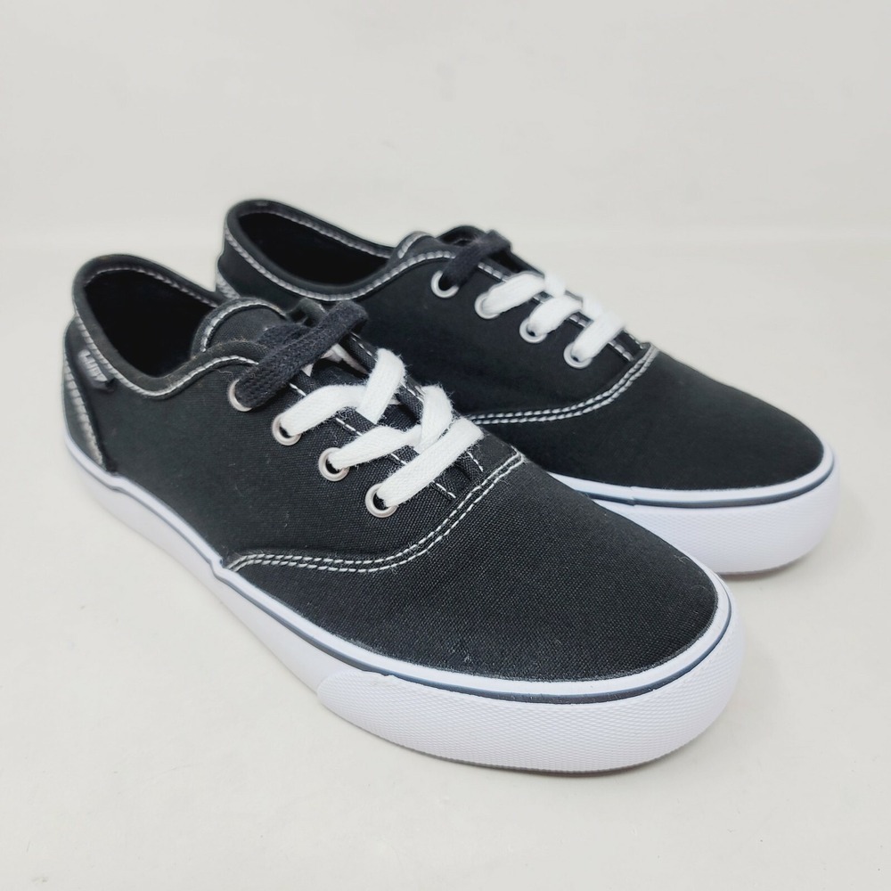Lugz Women's Sneakers Sz 6.5 M Lear Black Casual Canvas Shoes
